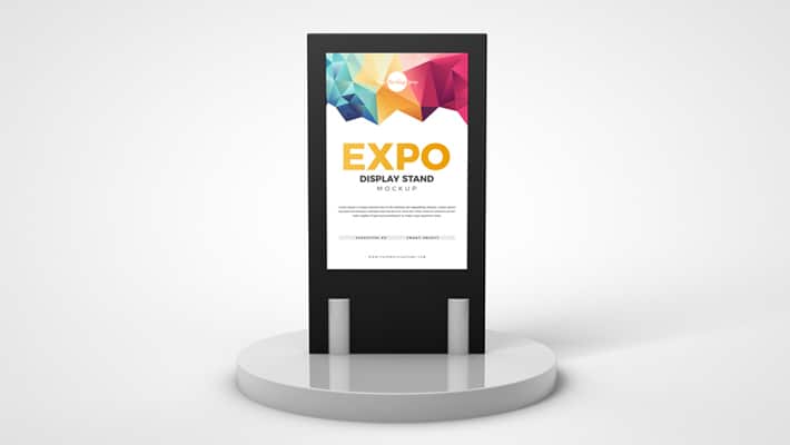 Free Expo Display Stand Mockup
