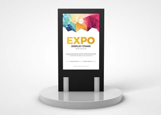 Free Expo Display Stand Mockup