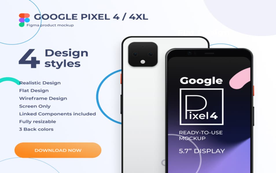 Free Google Pixel 4 Figma Mockup