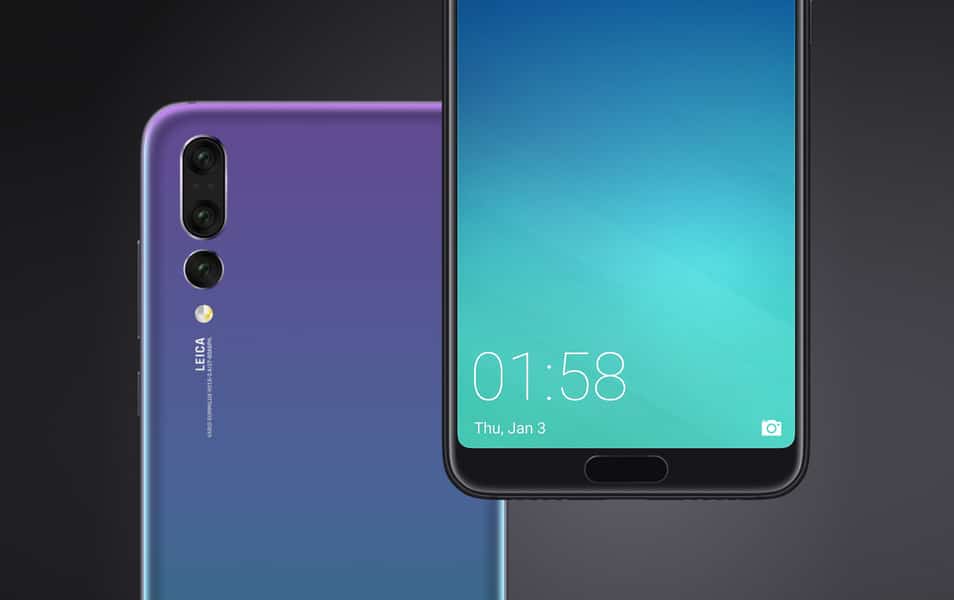 Free Huawei P20 Pro Mockup for Figma