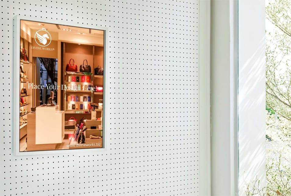 Free Indoor Advertising Poster Mockup