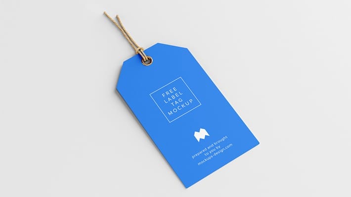 Free Label Tag Mockup
