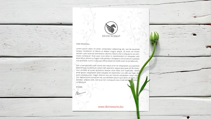 Free Letterhead Mockup