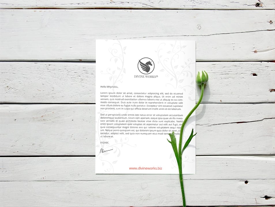 Free Letterhead Mockup