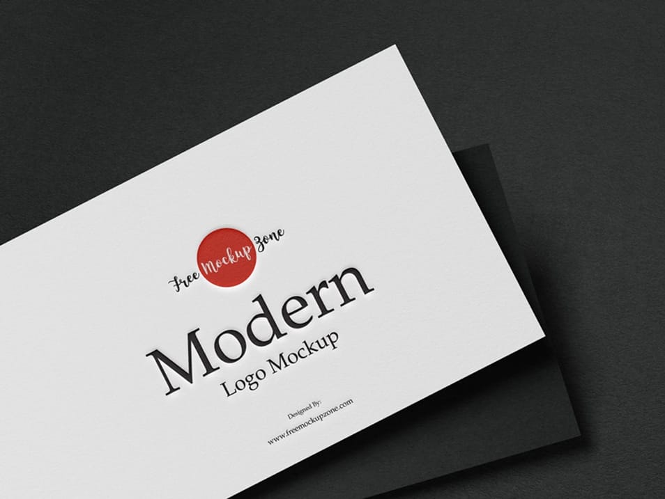 Free Modern Logo Mockup
