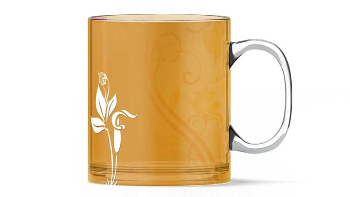 Free Mug Front PSD Mockup