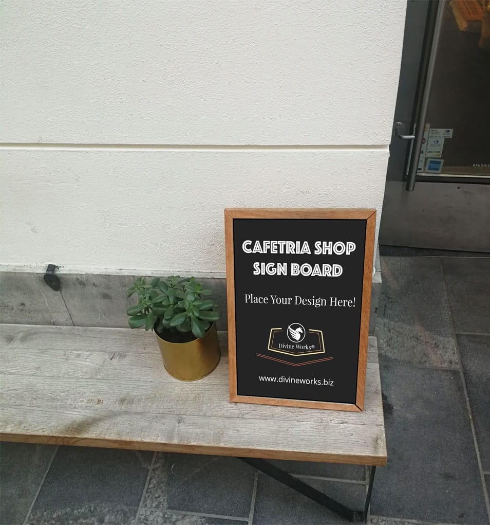 Free Outdoor Shop Board Mockup