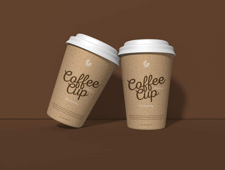 Free PSD Coffee Cup Mockup For Branding