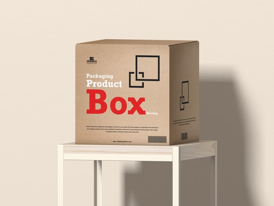 Free Packaging Product Box Mockup
