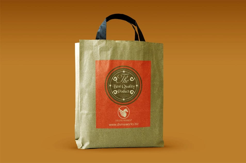 Free Paper Bag Mockup