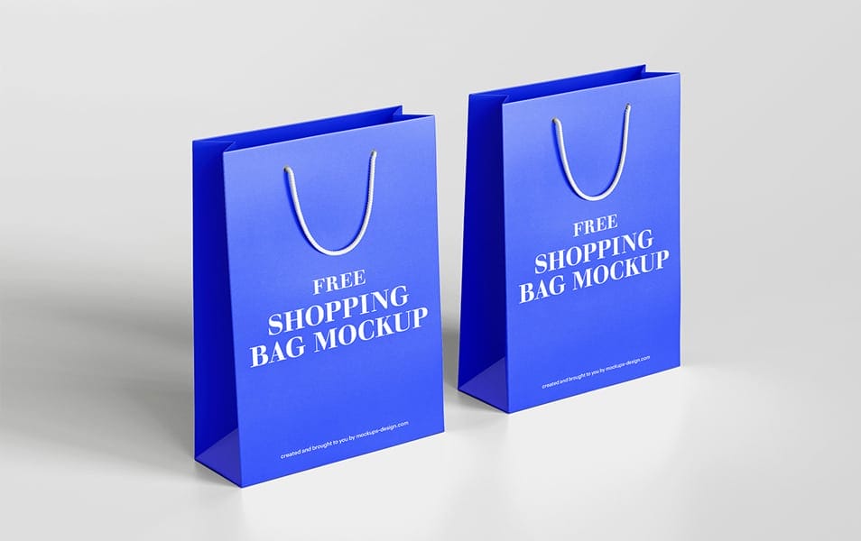 Free Shopping Bag Mockup