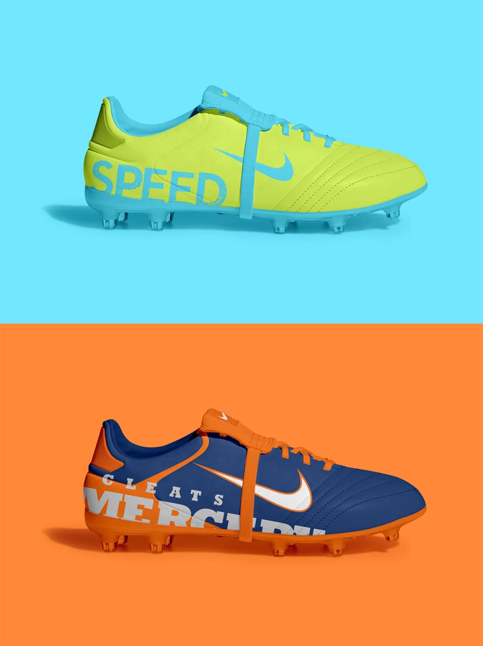 Free Soccer Cleat Shoes Mockup PSD
