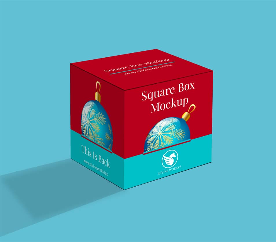 Free Square Box Mockup