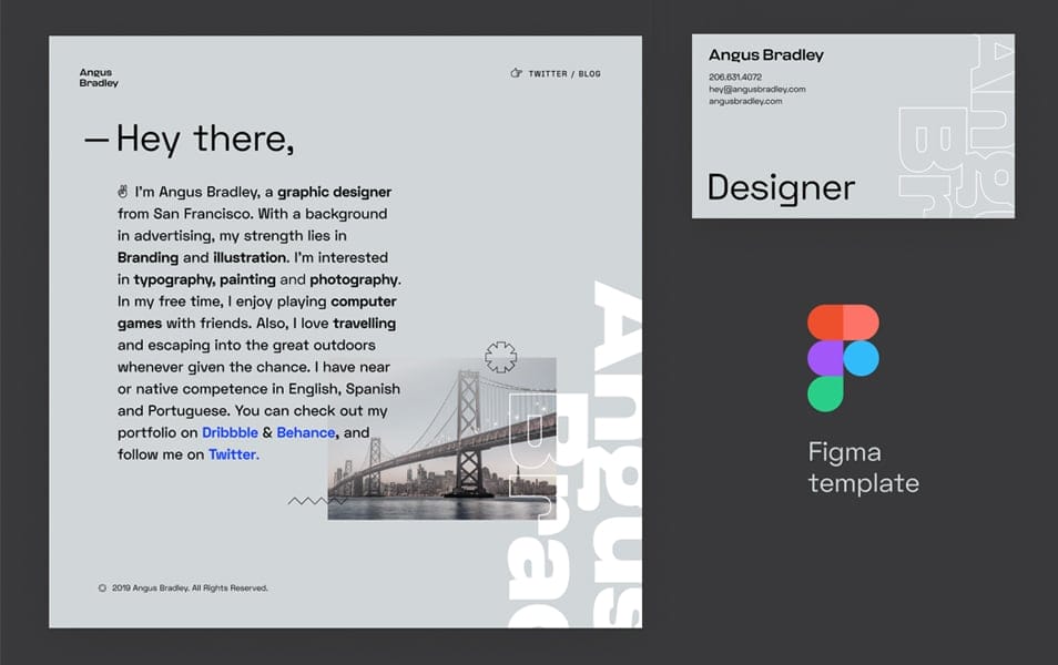 Free Web Design & Business Card Template