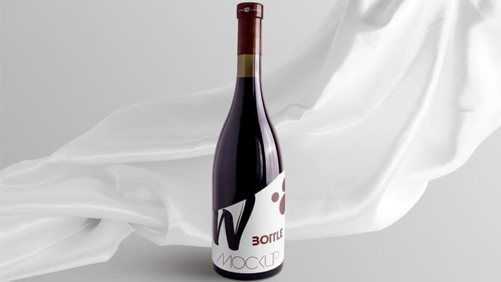 Free Wine Bottle Mockup Set