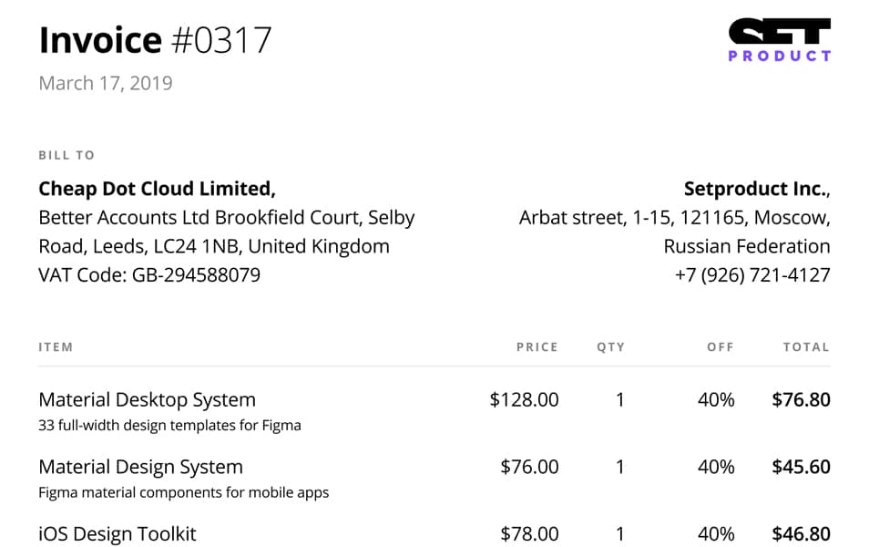 Free Invoice Template