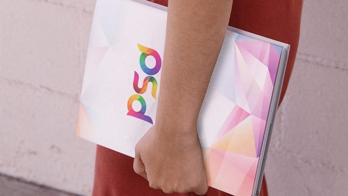 Girl Holding Book Mockup