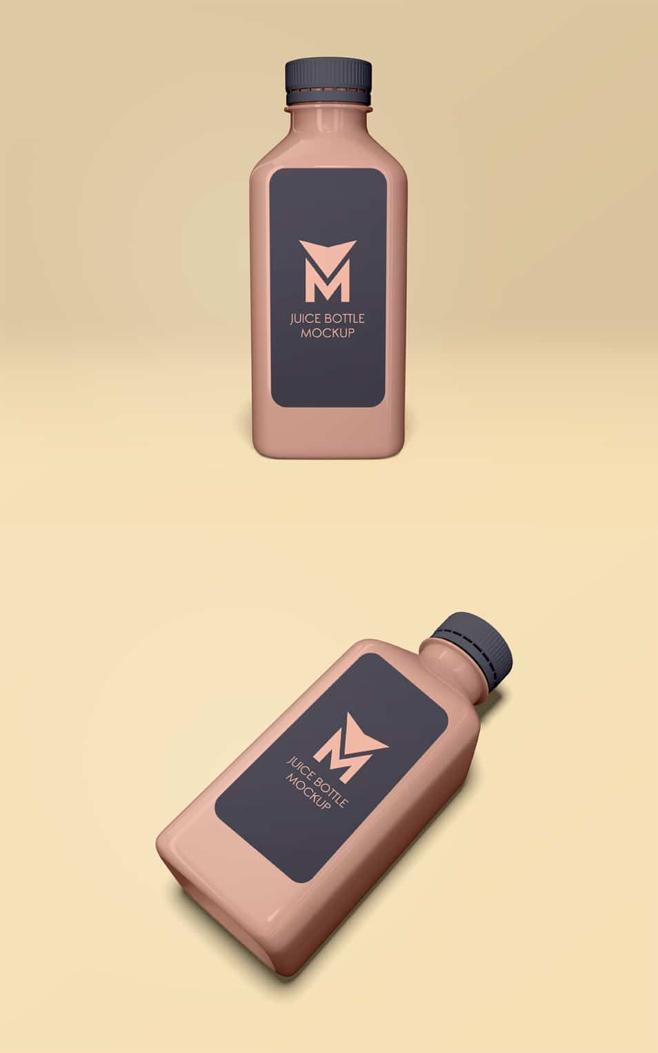 Juice Bottle Free PSD Mockups