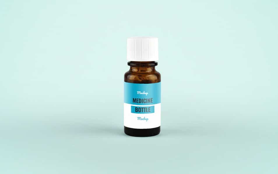 Medicine Bottle Mockup