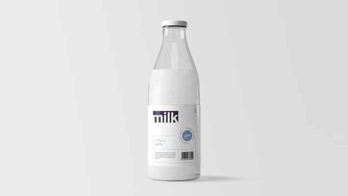 Milk Bottle Mockup