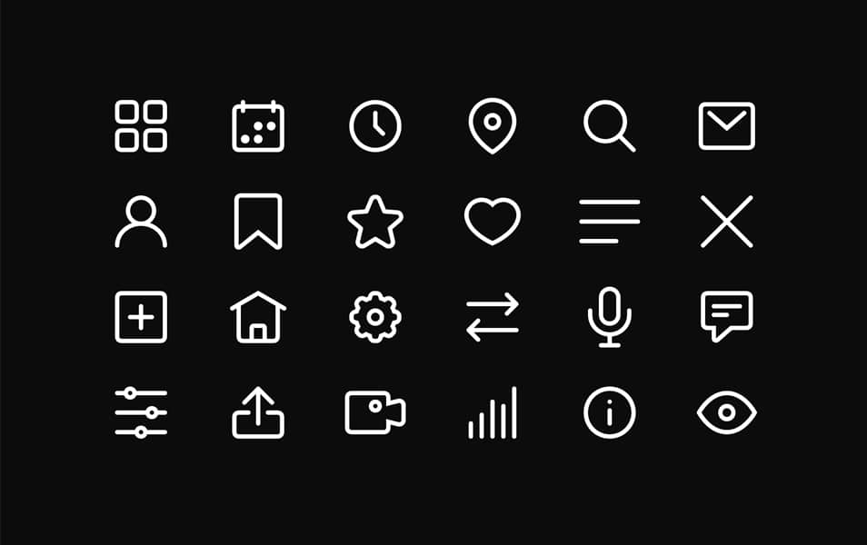 Minimalistic Icon Set