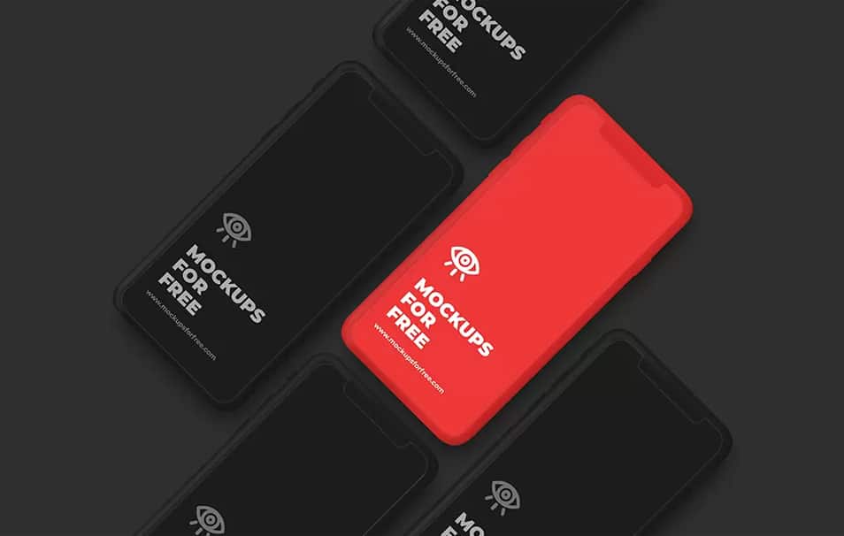 Minimalistic iPhone X Mockup