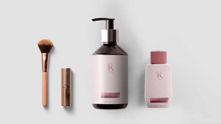 New Cosmetic Brand Label Mockup