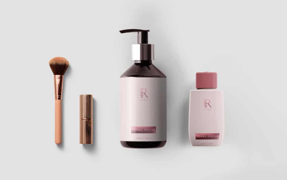 New Cosmetic Brand Label Mockup