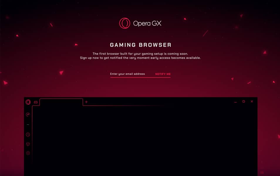 Opera GX Landing Page Template