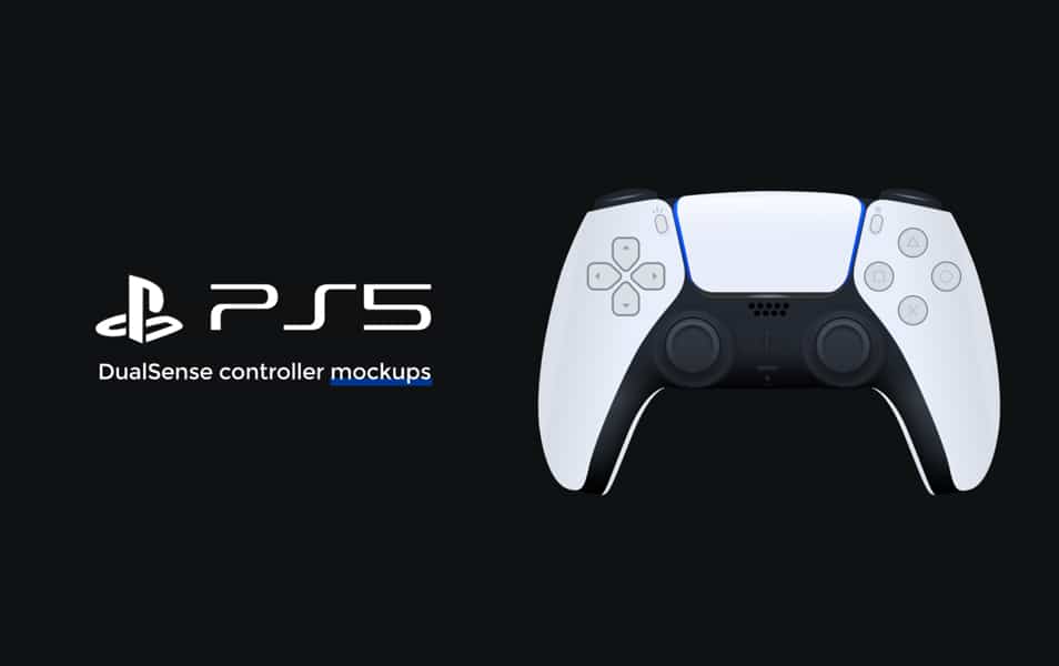 PS5 DualSense Controller Mockups