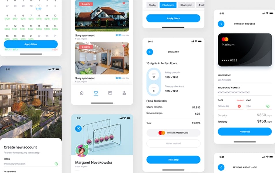 Real Estate UI Kit Light Mode