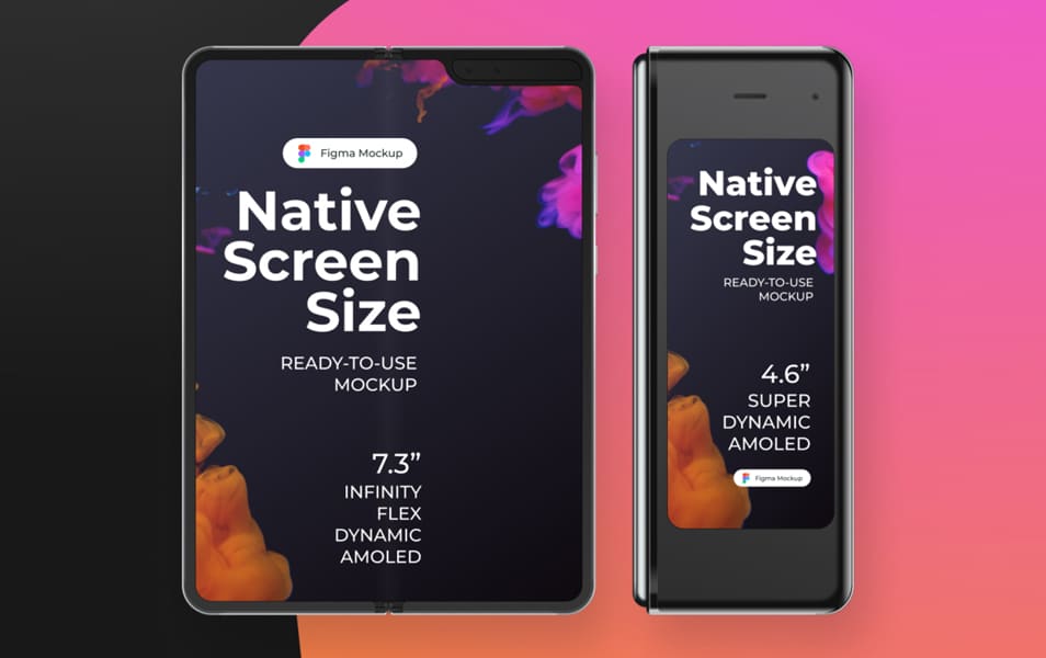 Samsung Galaxy Fold Figma Mockup