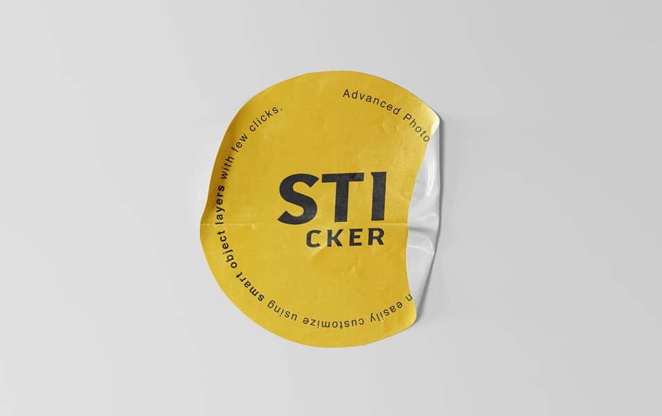 Simple Sticker Mockup