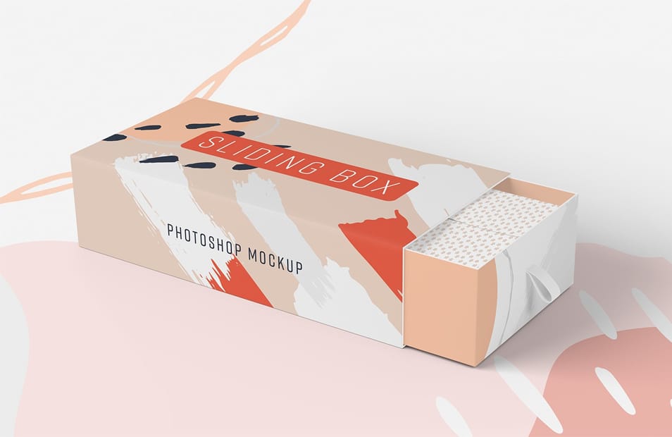 Sliding Box Packaging Mockup
