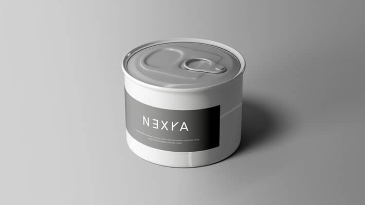 Small Tin Can Mockup
