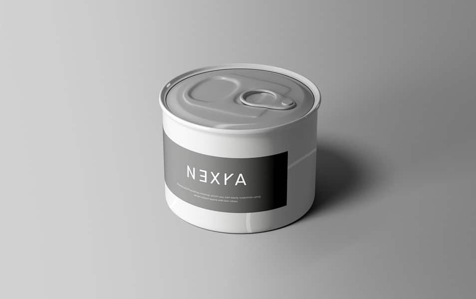 Small Tin Can Mockup