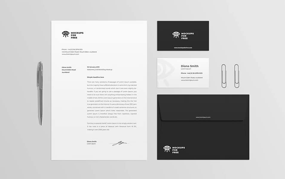 Stationery And Branding Mockup