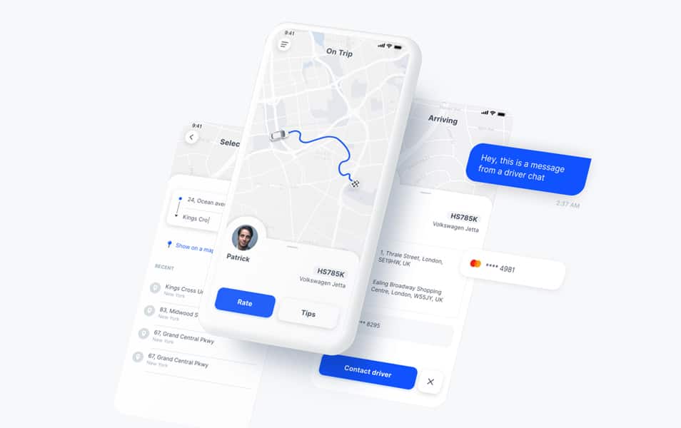 Taxi App UI Kit