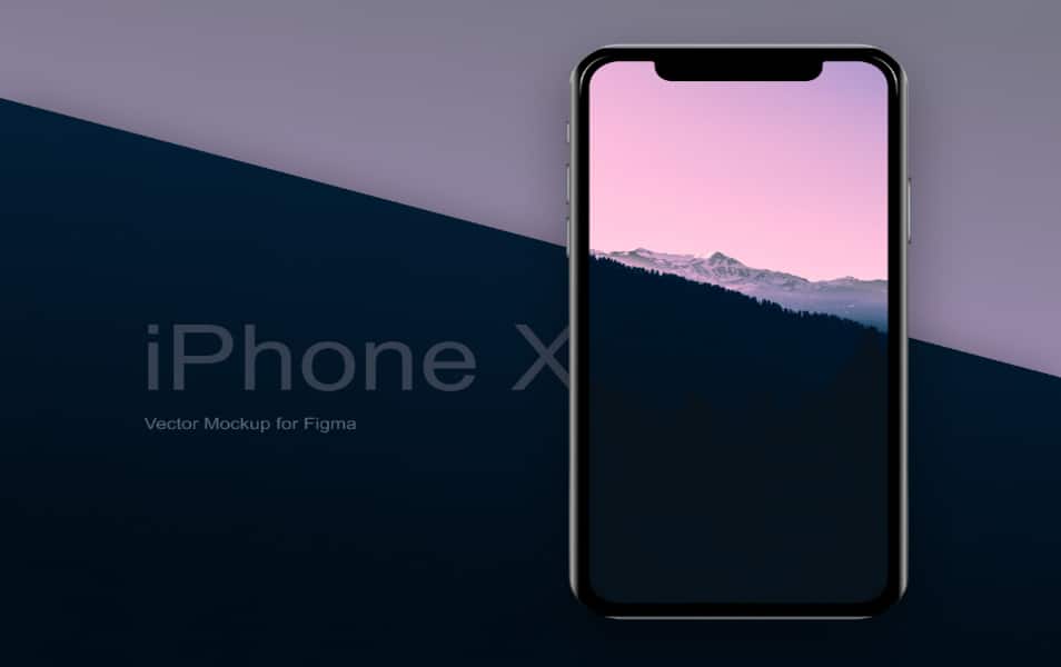 iPhone X Vector Mockup for Figma