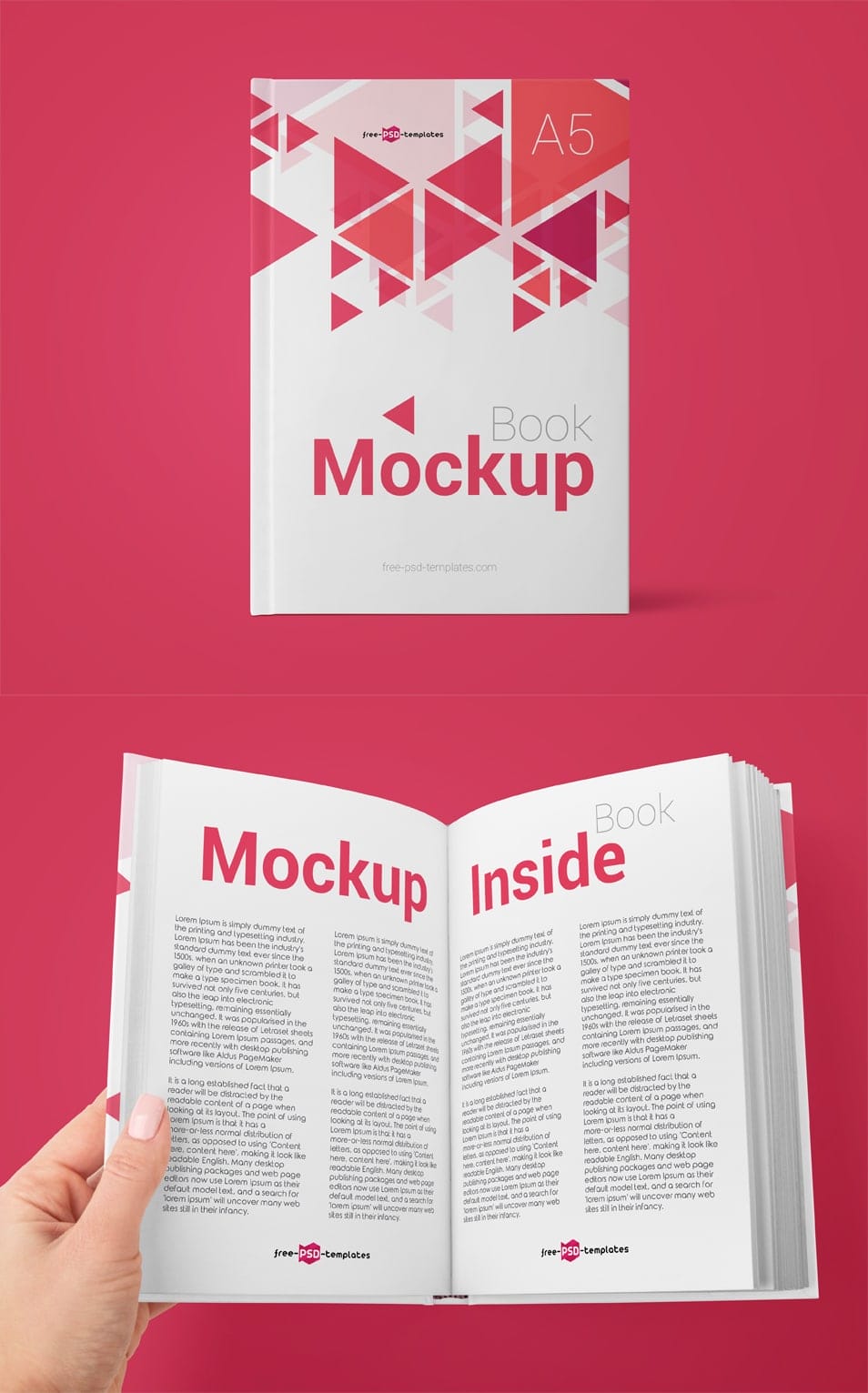 2 Free Book Mock-ups in PSD