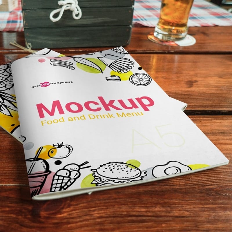 2 Free Food and Drink Menu Mock-ups in PSD