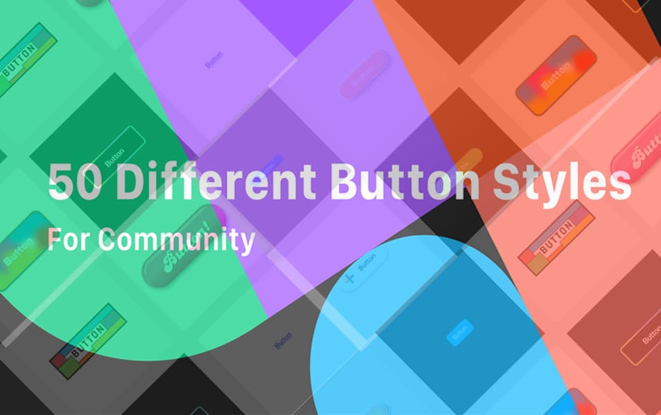 50 Different Style Buttons