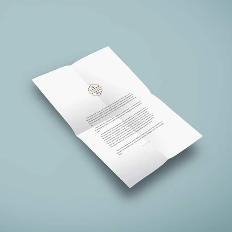 A4 Paper PSD Mockup
