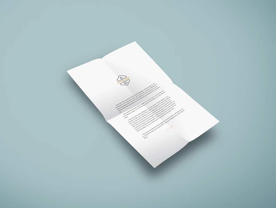 A4 Paper PSD Mockup