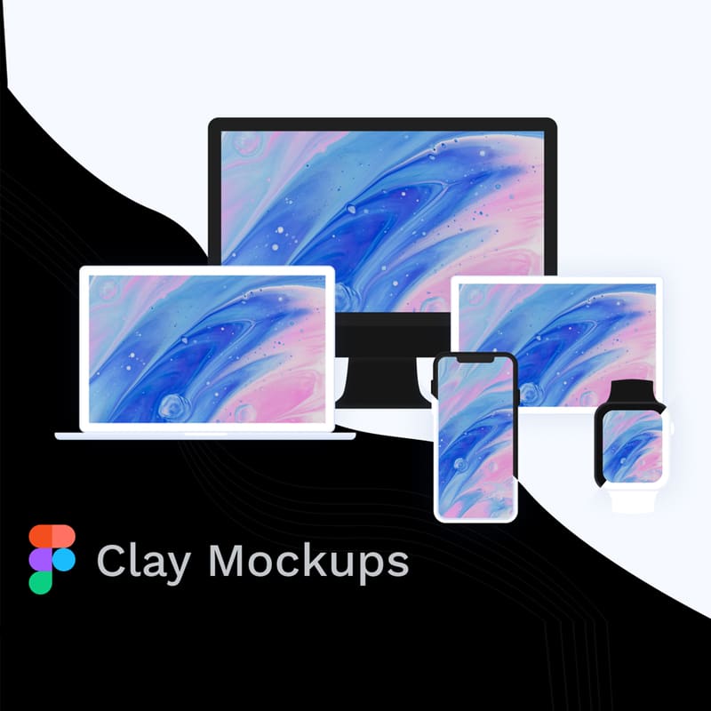 Apple Clay Mockup