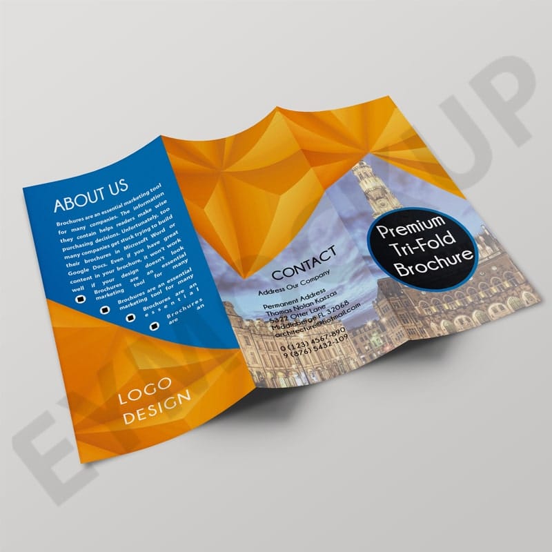 Architectural Tri-Fold PSD Brochure Template