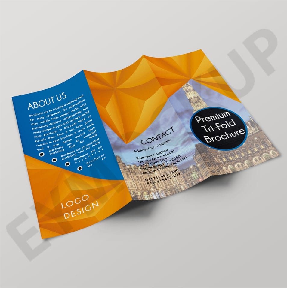 Architectural Tri-Fold PSD Brochure Template