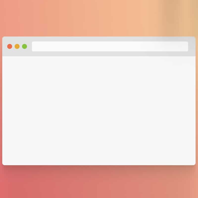 Browser Mockup Flat UI