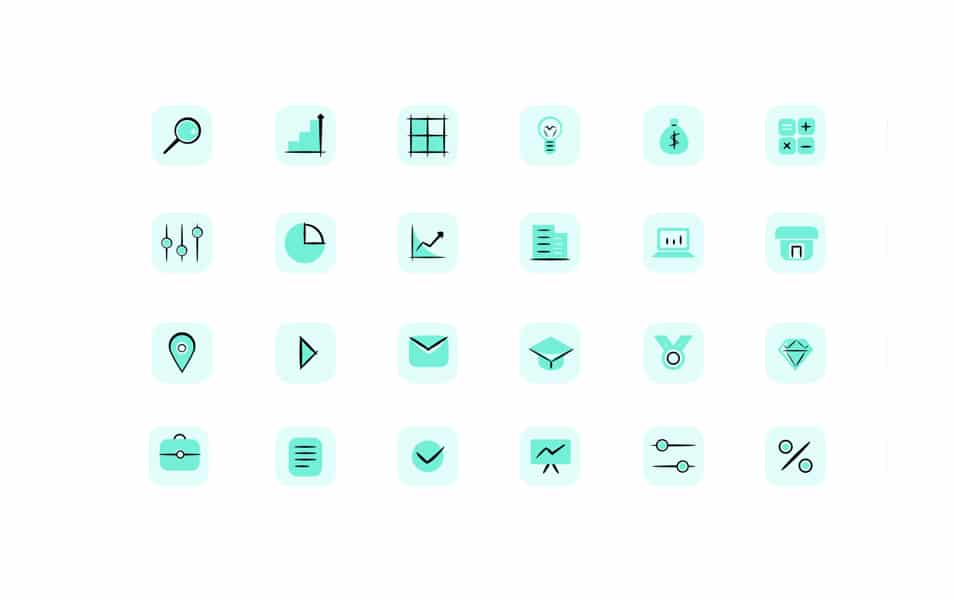Business Handmade Icon Set