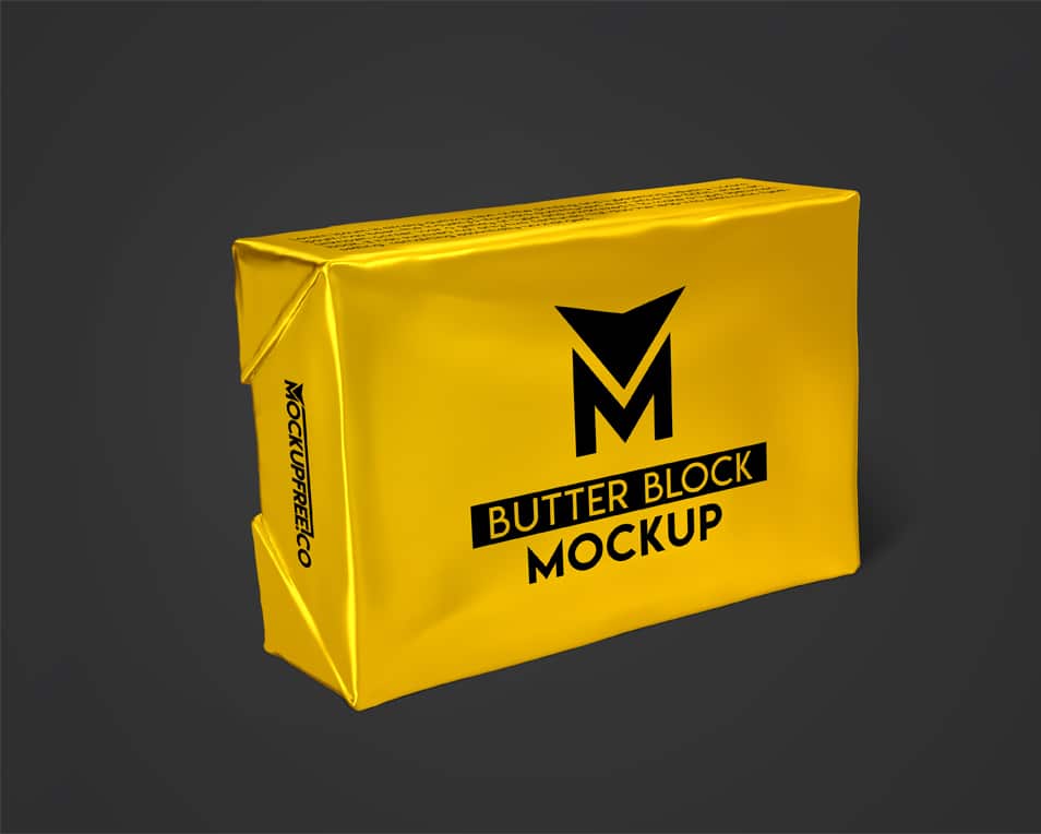 Butter Block Free PSD Mockup